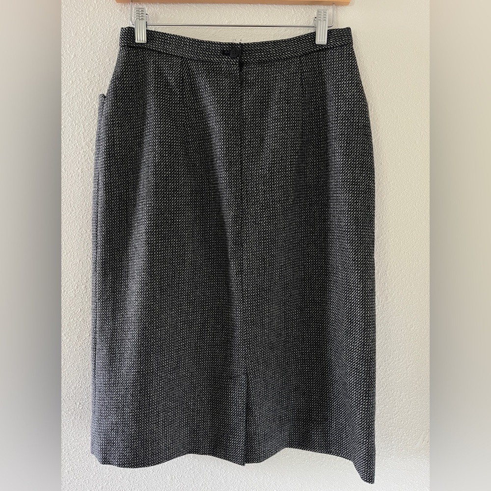 Spitalnick & Co. Vintage 100% Wool Pleated Pencil Skirt Size 12